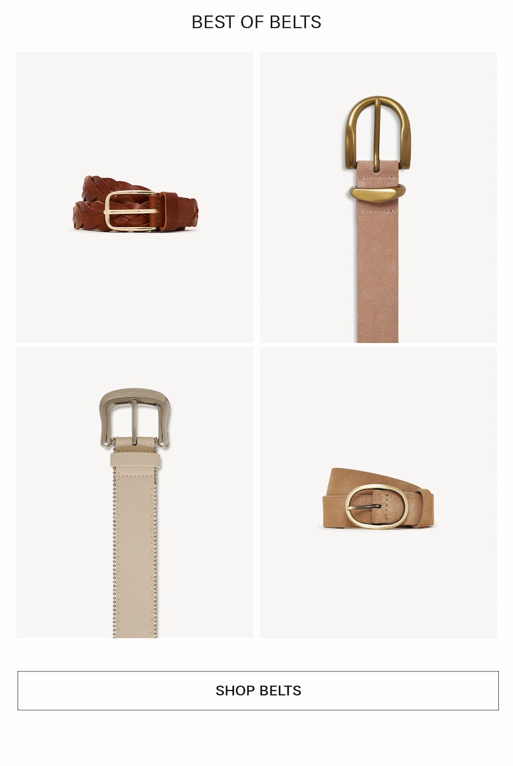 shop our best-selling belts. complete the look for summer.