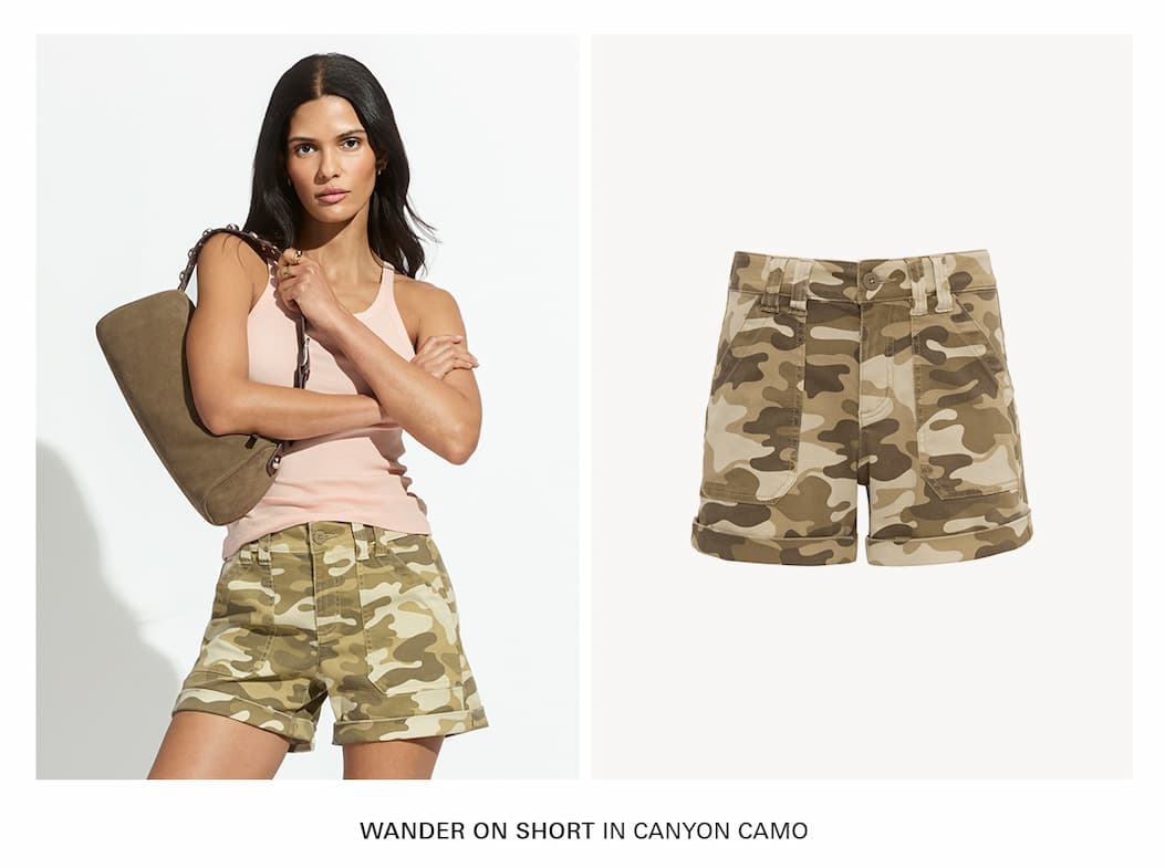 The wander on short in camo. best seller