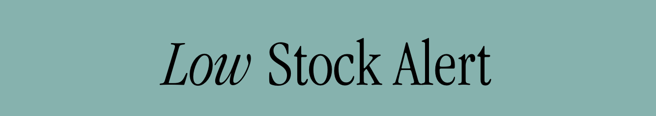 Low Stock Alert