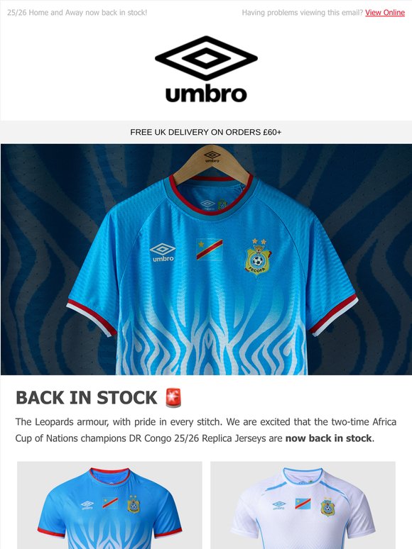 Back in Stock 🚨 DR Congo Replica Jerseys