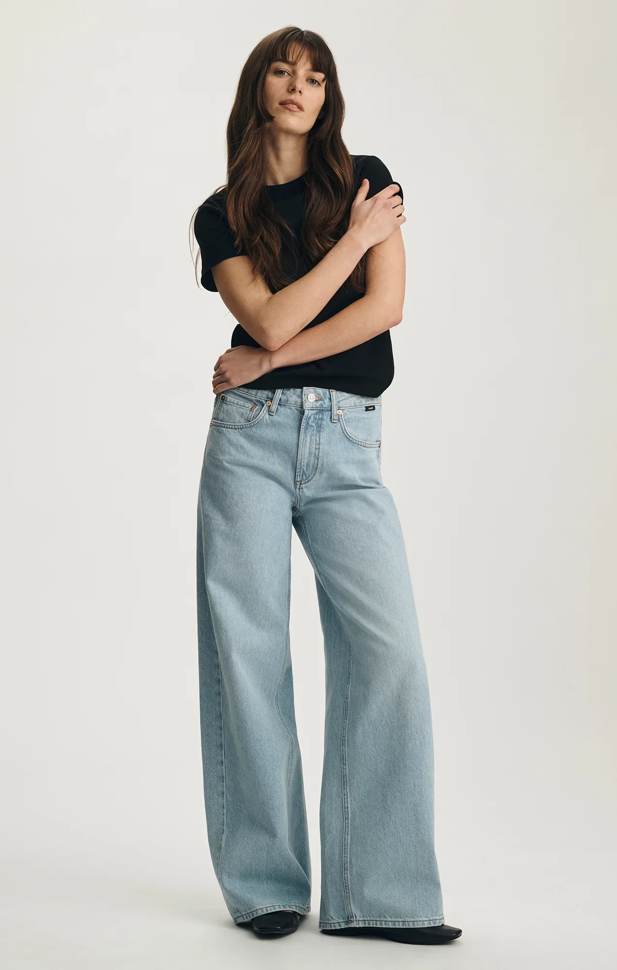Image of SIENA WIDE LEG IN LIGHT CLASSIC DENIM