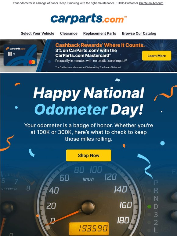 ⏱️ National Odometer Day Starts Here
