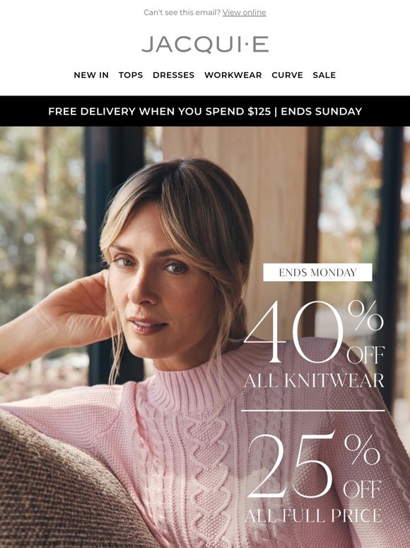 40% Off All Knitwear | Knits You’ll Wear On Repeat