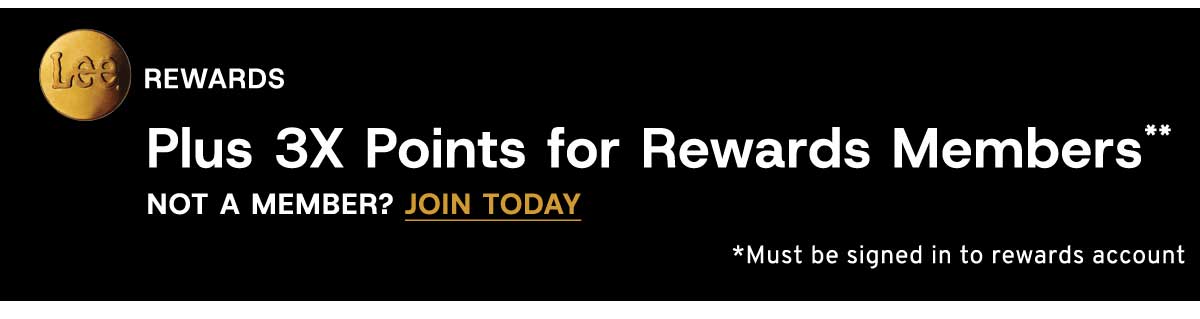Plus 3X Points for Rewards Members**