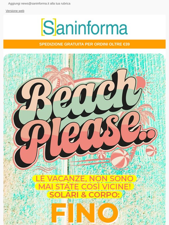 ⛱ Voglia d'estate? Solari e corpo fino 60% + Extra segreto! Inizia ora! 😎
