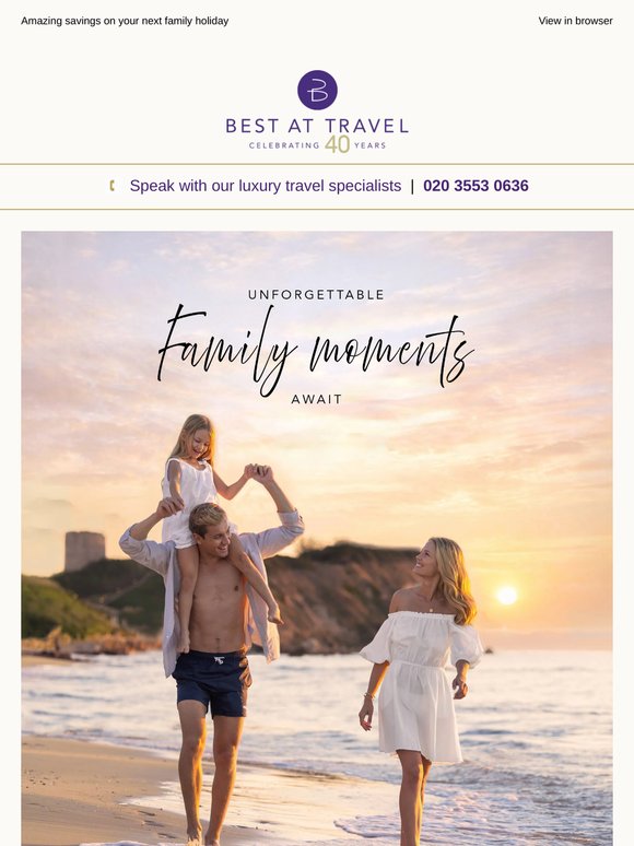 Our top family travel picks for unforgettable adventures 🏖