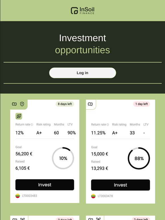 Investment Opportunities 🌱