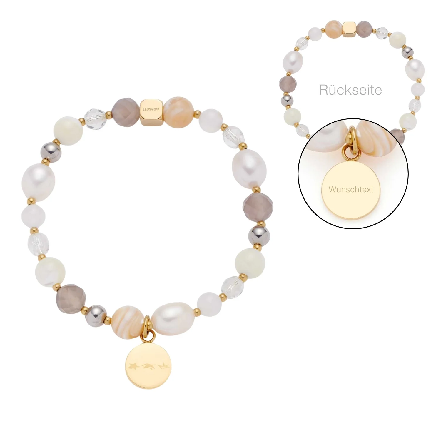 Image of Armband HOPE bicolor mit persönlicher Gravur