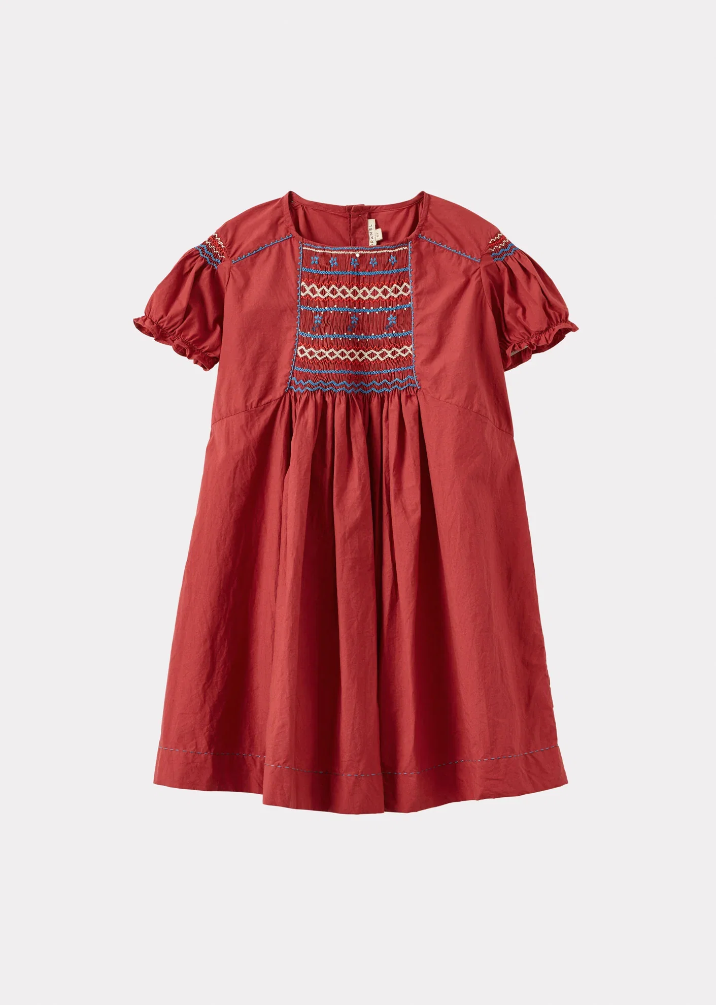 Image of MORINGA GIRL'S COTTON DRESS - BERRY