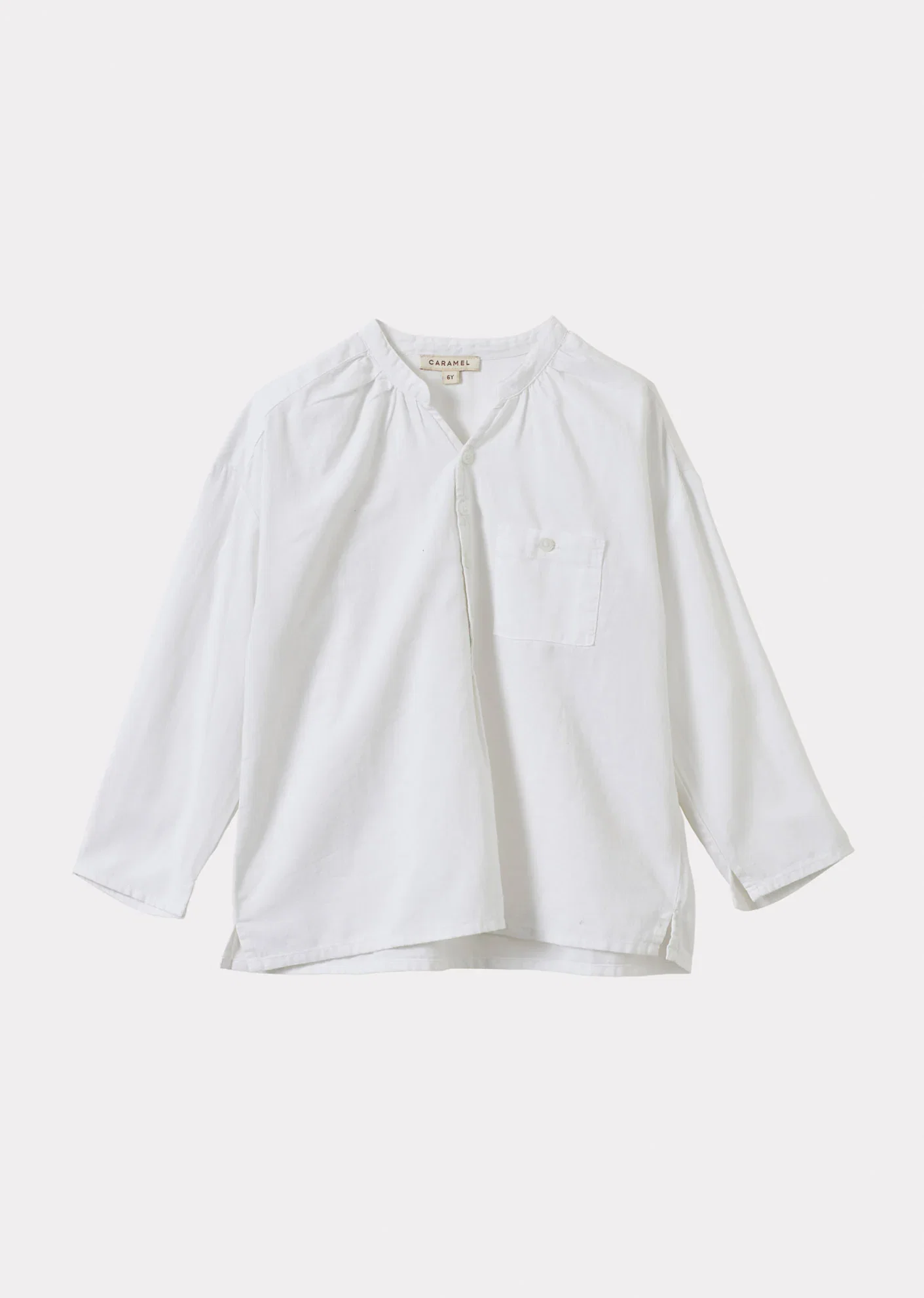 Image of ADONIS CHILDREN'S COTTON SHIRT - WHITE