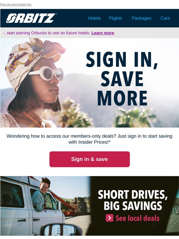 Save more, travel better with Insider Prices