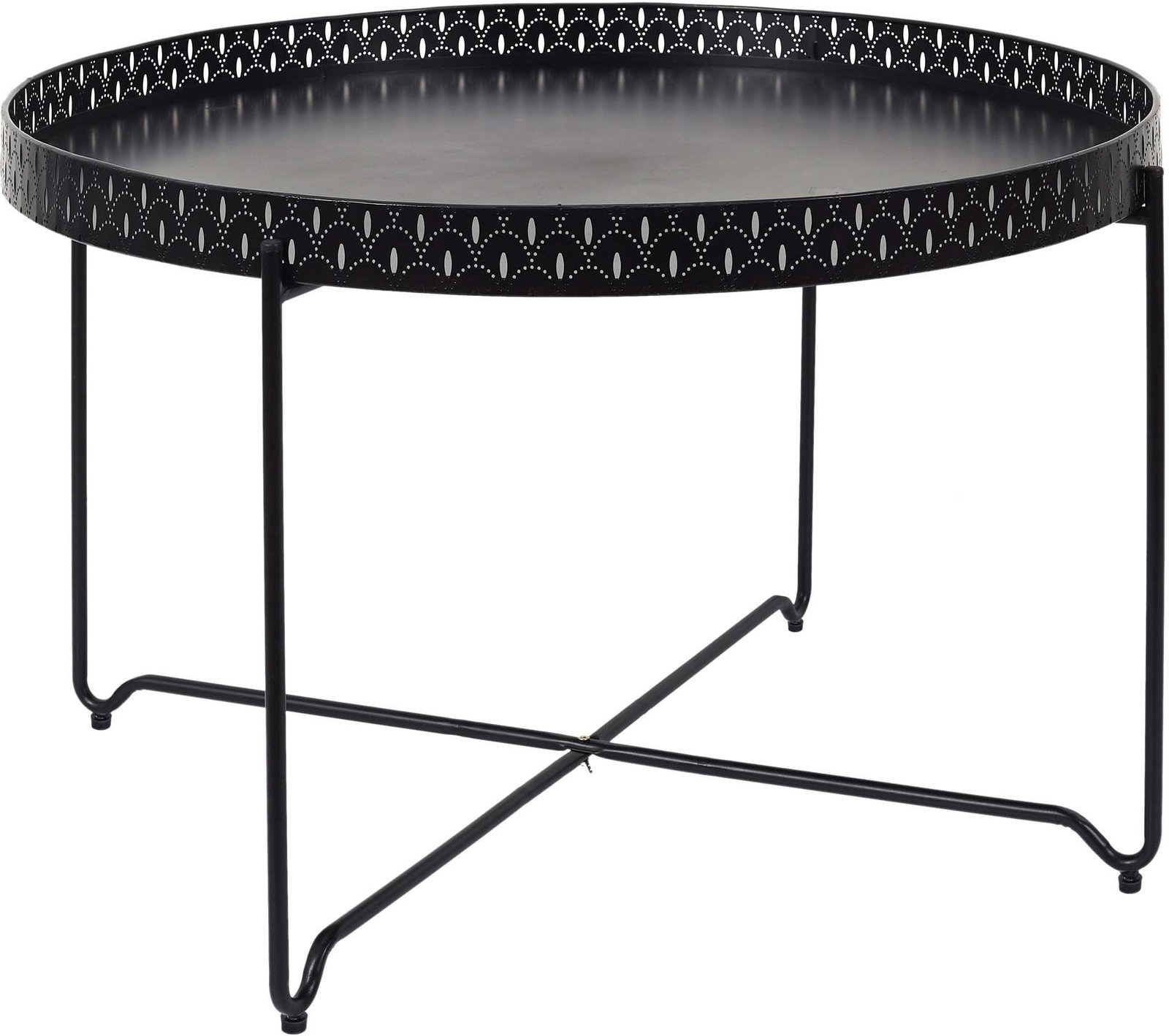 Image of Table d'appoint plateau rond Seville 78 x 48 cm