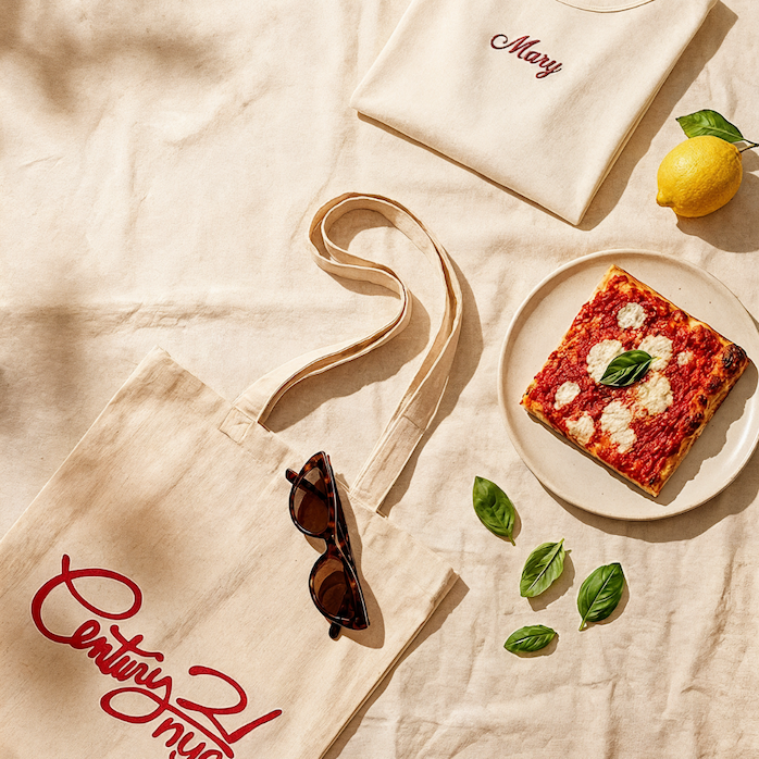 Century 21 NYC 3-year relaunch anniversary, Saturday May 16 at 22 Cortlandt Street — free tote, free embroidery, free Eataly pizza