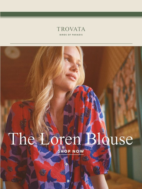 The Loren Blouse: New Seasonal Prints