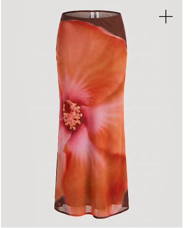 Plot Twist Maxi Skirt — Chocolate Blossom