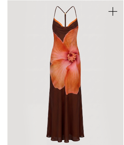 Night Drive Maxi Dress — Chocolate Blossom