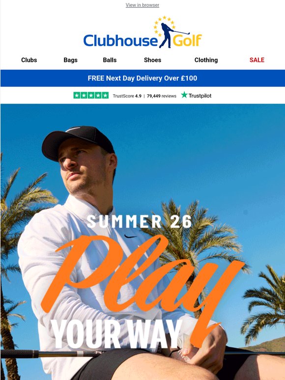 ☀️ Play Your Way | Hot weather clothing ⛳