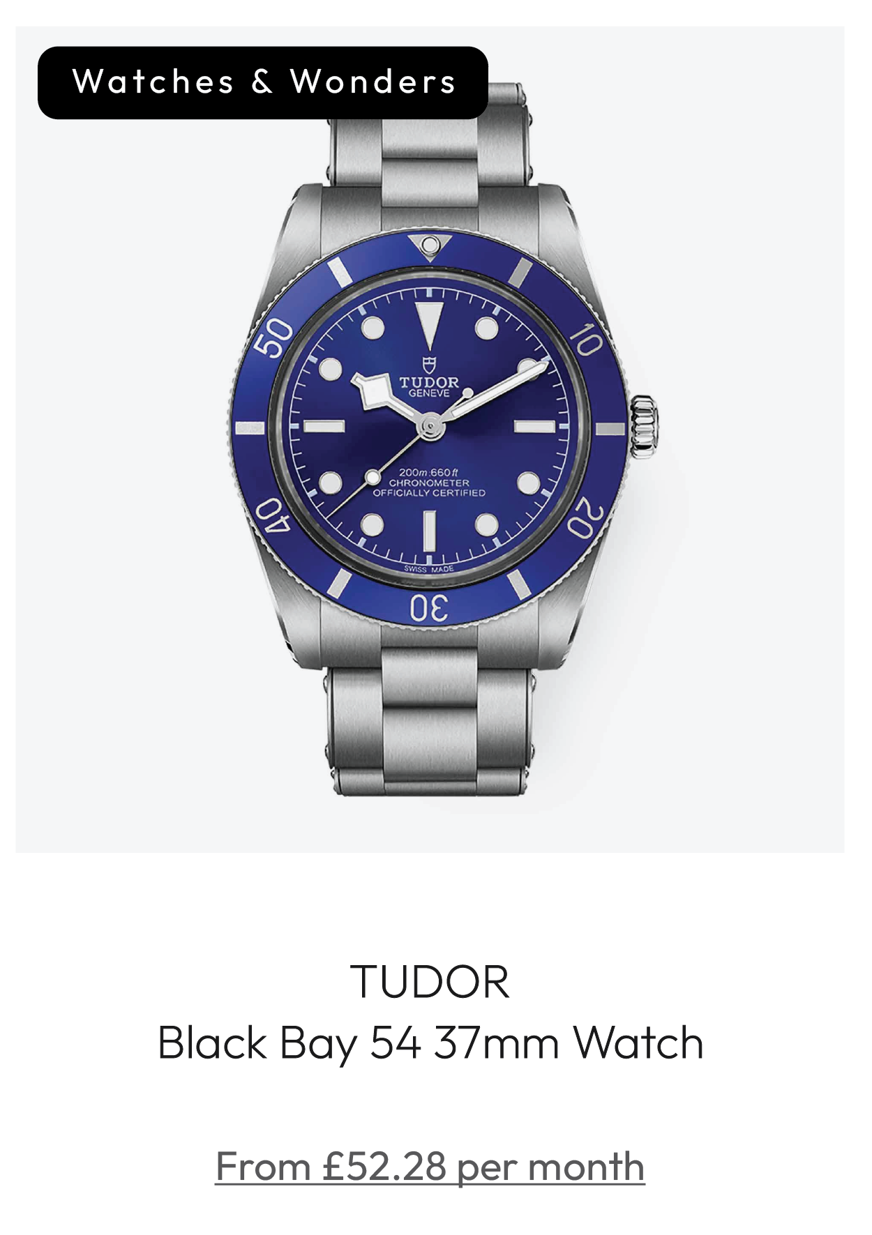 TUDOR Black Bay 54 37mm Watch M79000B-0001