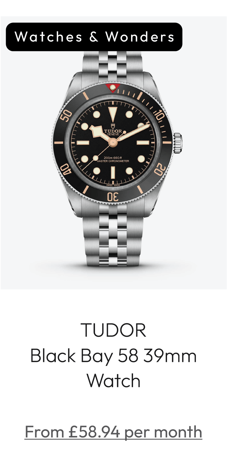 TUDOR Black Bay 58 39mm Watch M7939A1A0NU-0001