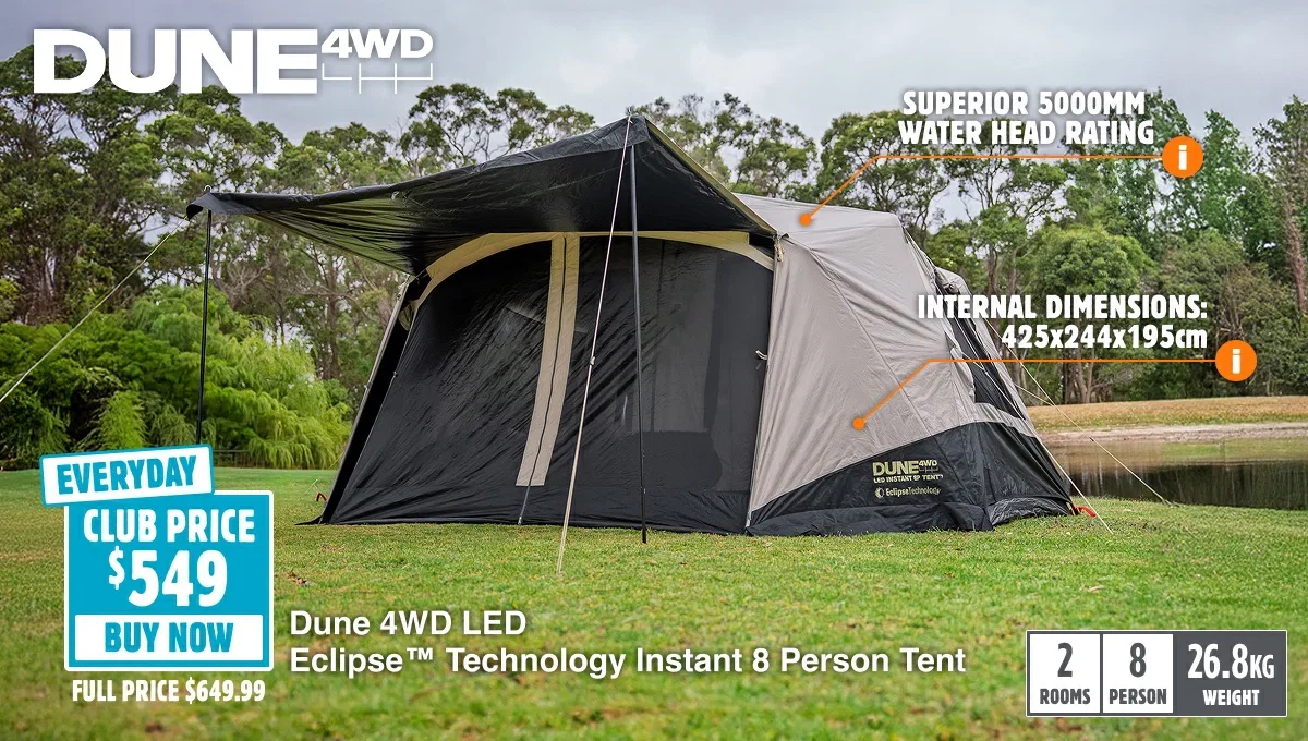 Dune 4WD Eclipse Technology Instant 8 Person Tent