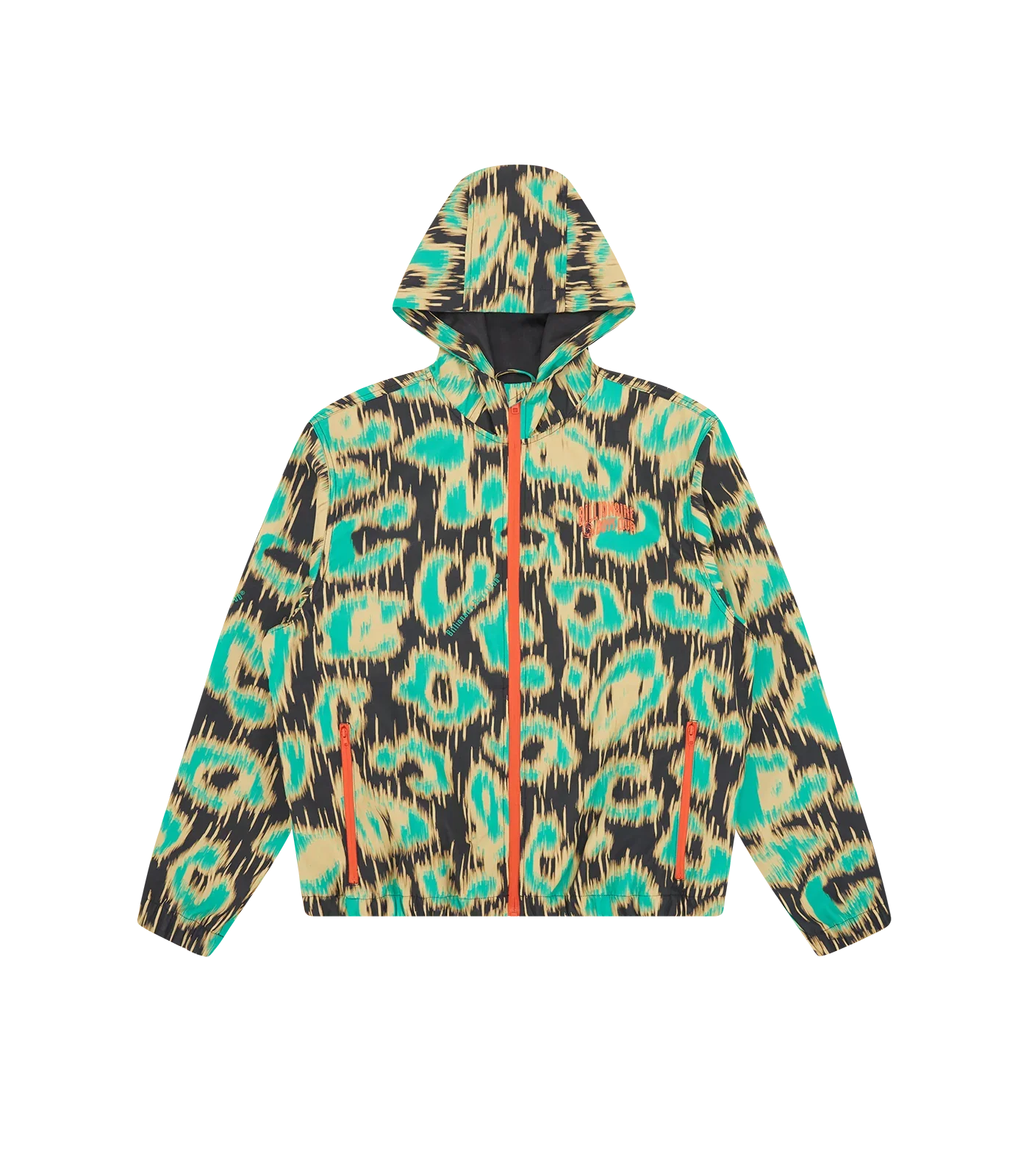Image of LEOPARD CAMO HOODED SHELL JACKET - MULTI
