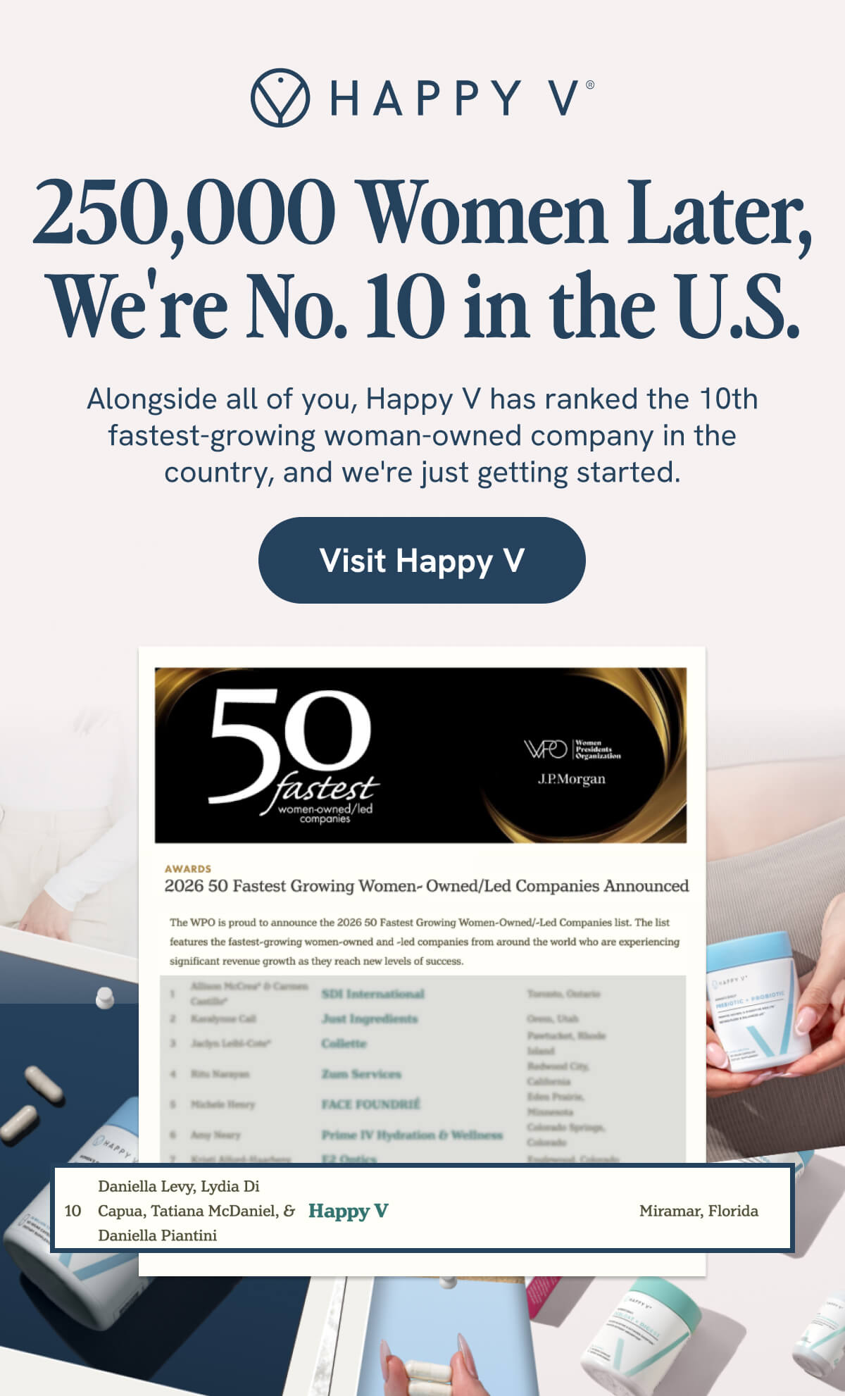 250,000 Women Later, We're No. 10 in the U.S.