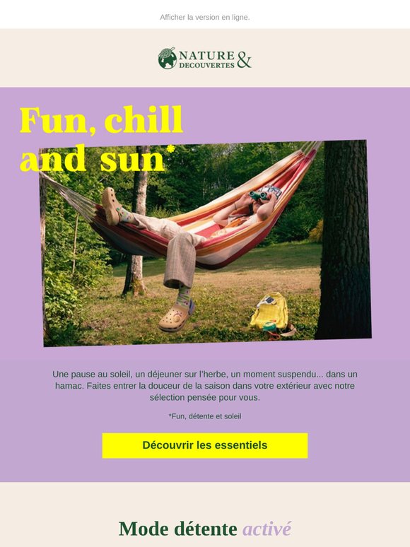 Pause détente : le plein d’idées pour l’extérieur 🌸