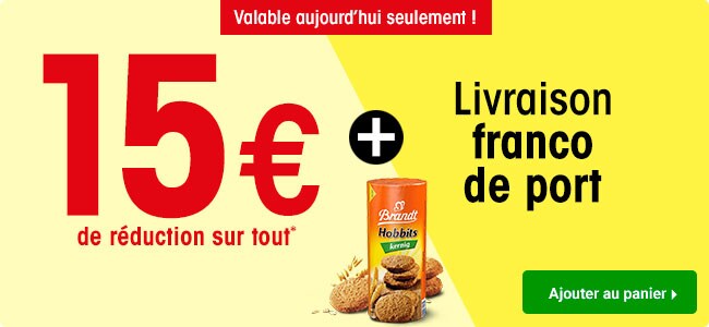15 € de réduction