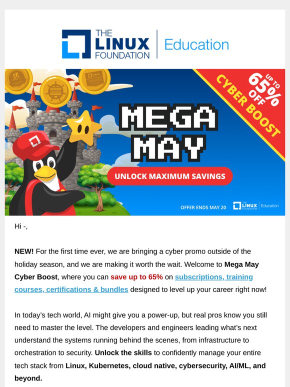 🎮 Mega May Cyber Boost Is Here: Save Up to 65%
