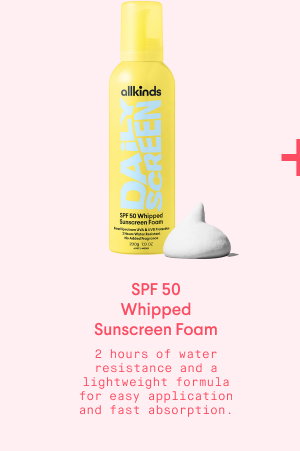 SPF 50 Whipped Sunscreen Foam