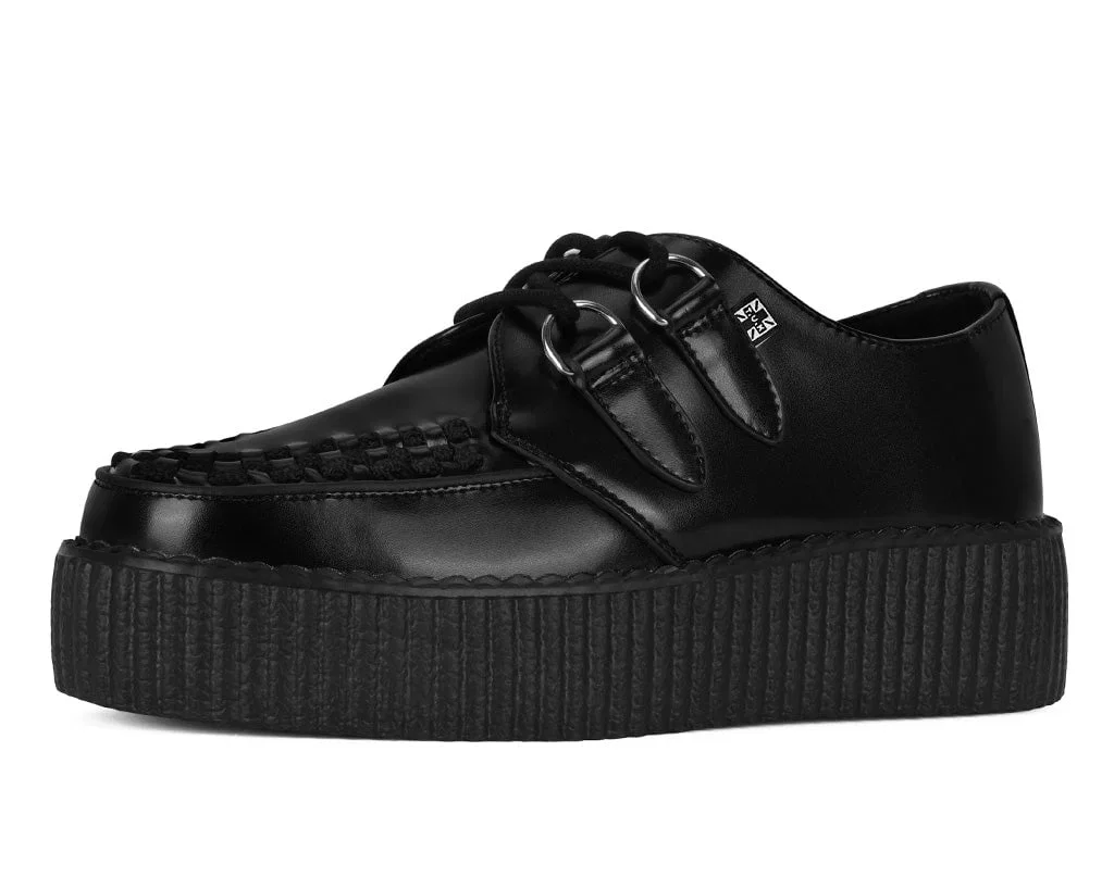 Image of Black Leather Viva Mondo Creeper