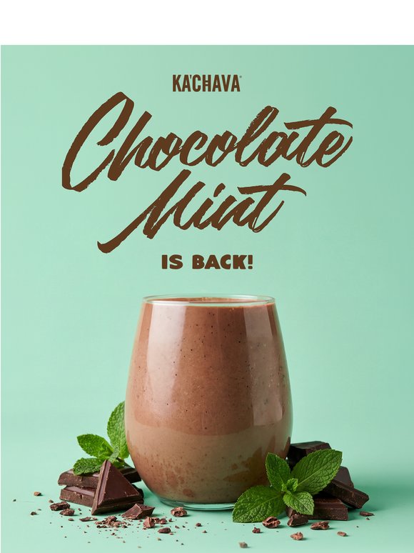 Chocolate Mint is back by popular demand 🍫🌱