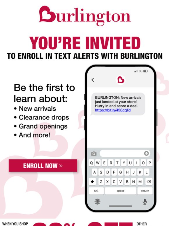 You're invited! Sign up for Burlington Alerts TODAY!
