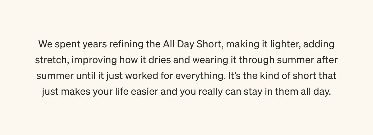The Short That Handles Everything | Shop All Day Short