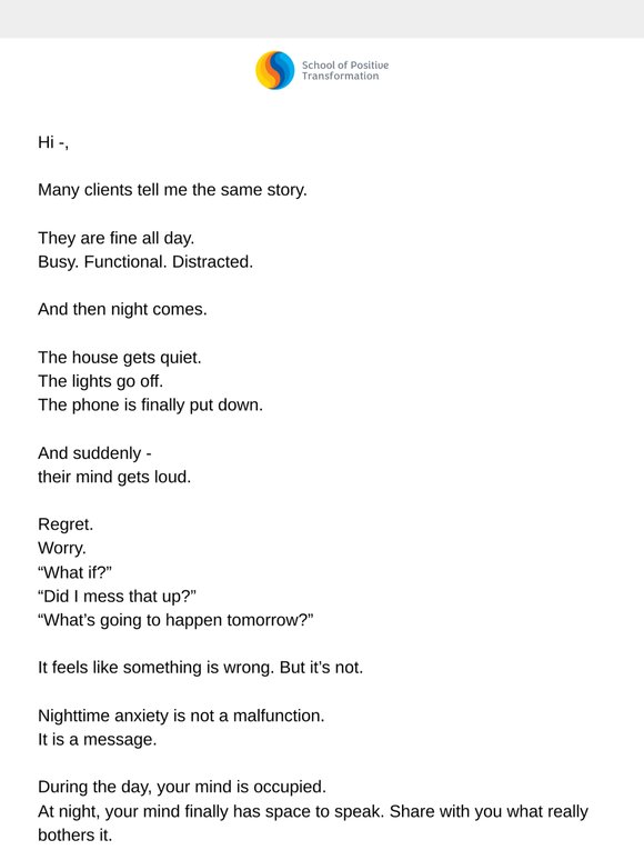 When Thoughts Spiral at 2 A.M., Don’t Fight Them. Understand Them.