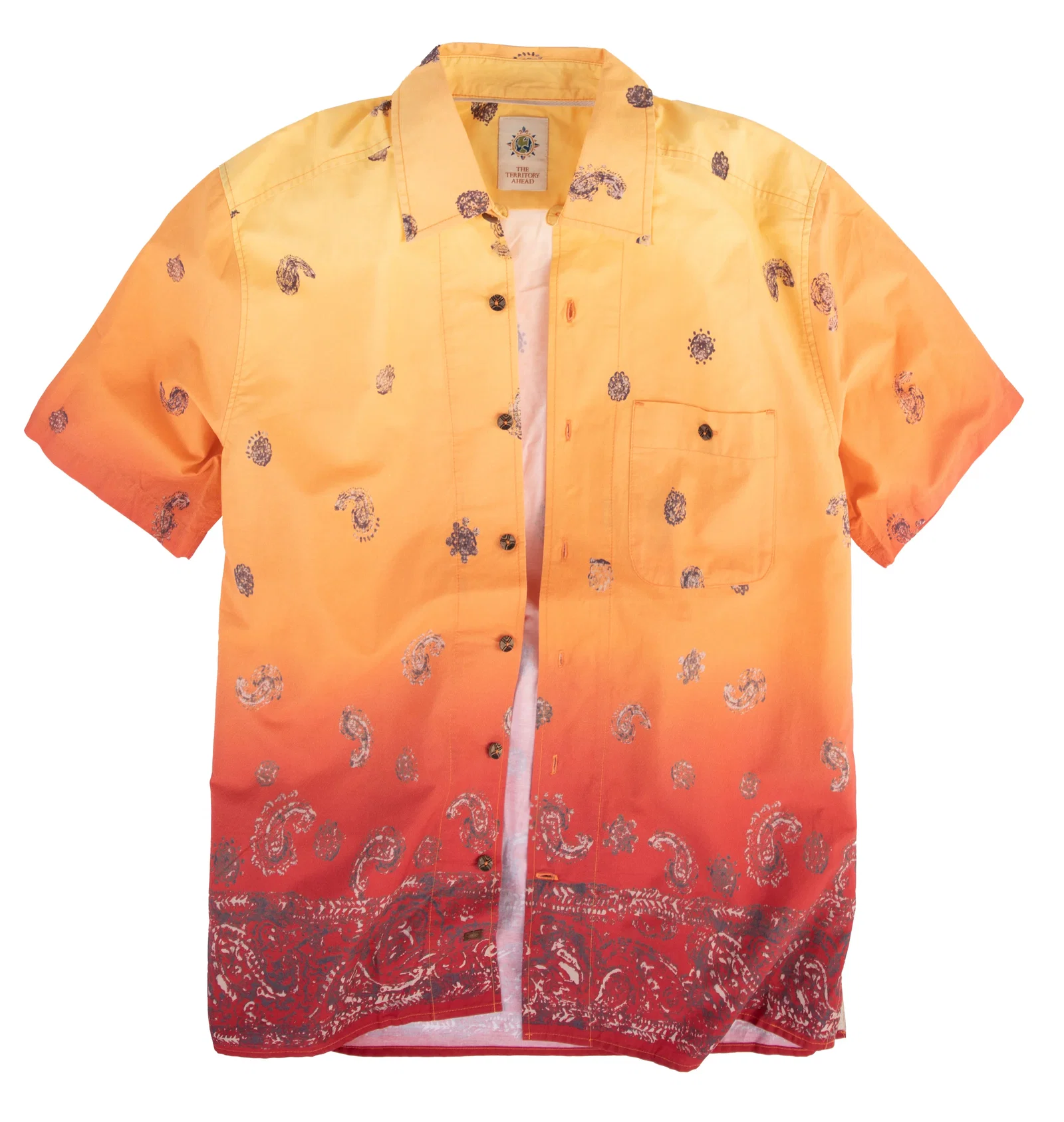 Image of Tequila Sunrise Paisley Shirt