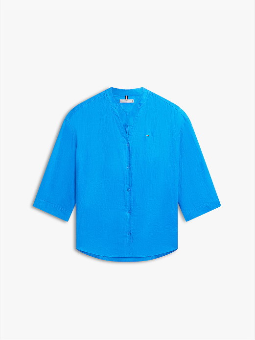 Relaxed Fit Pure Linen Half Sleeve Shirt