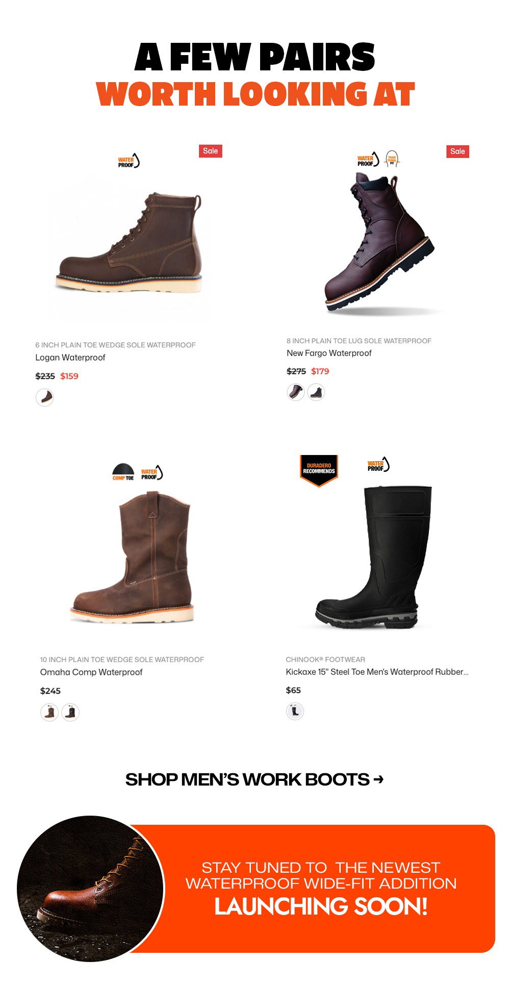 Duradero Waterproof Work Boots