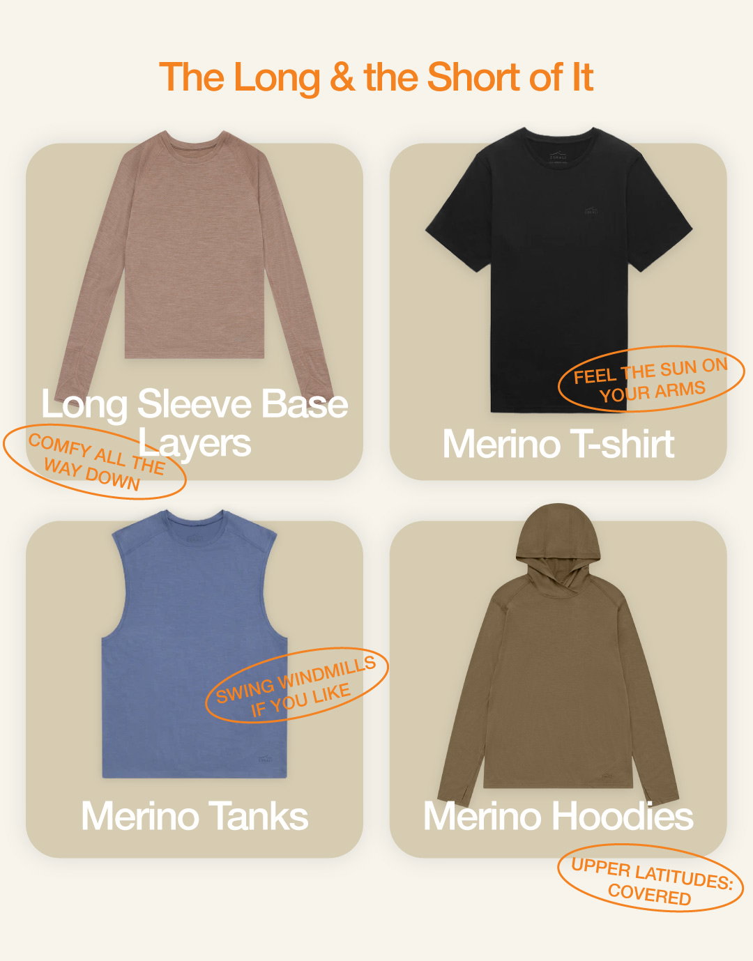 Zorali Merino Wool Base Layers