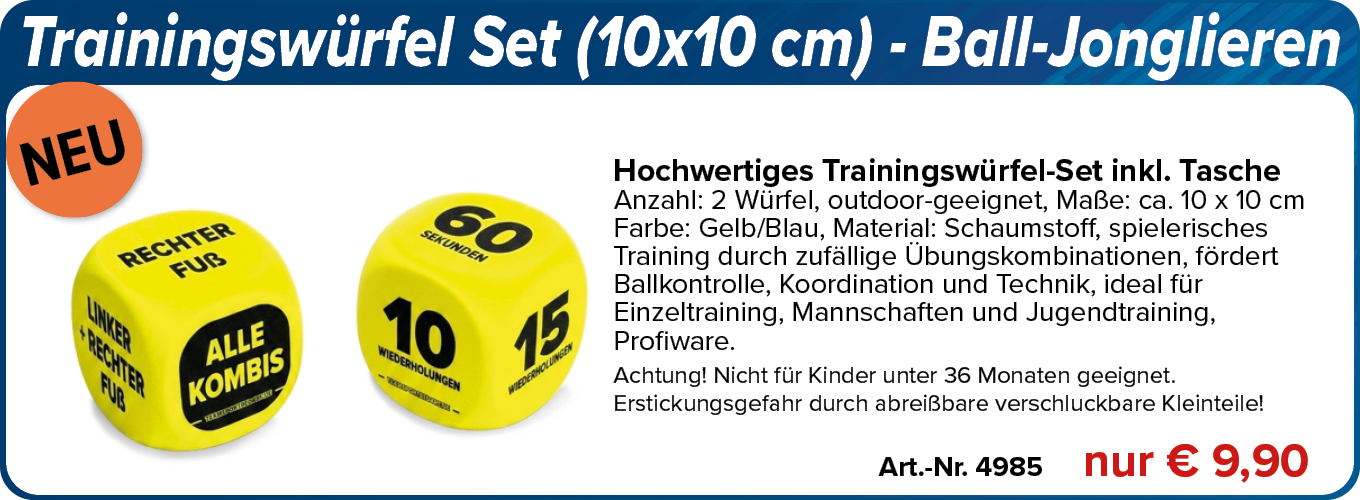 NEU! Trainingswürfel Set (10x10 cm) - Ball-Jonglieren