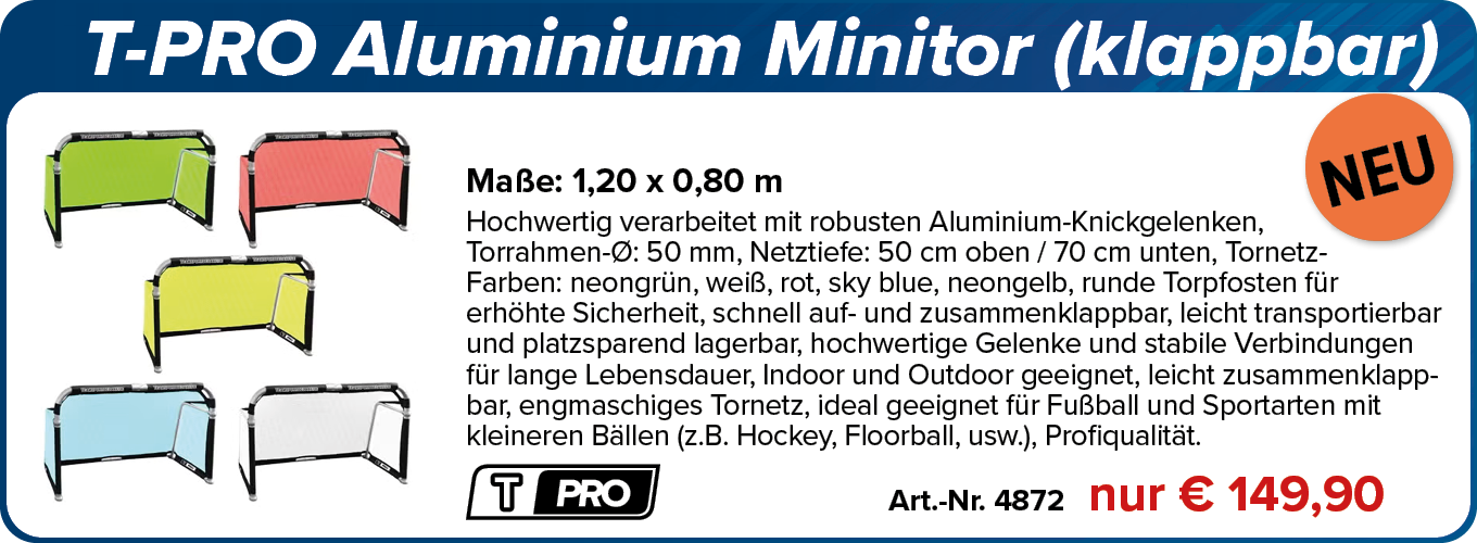 NEU! T-PRO Aluminium Minitor (klappbar)