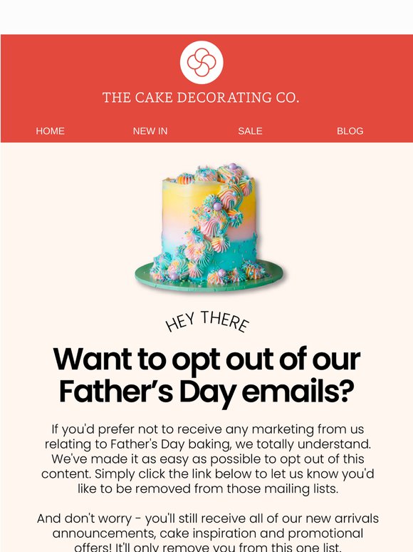 Opt Out of Father's Day Content