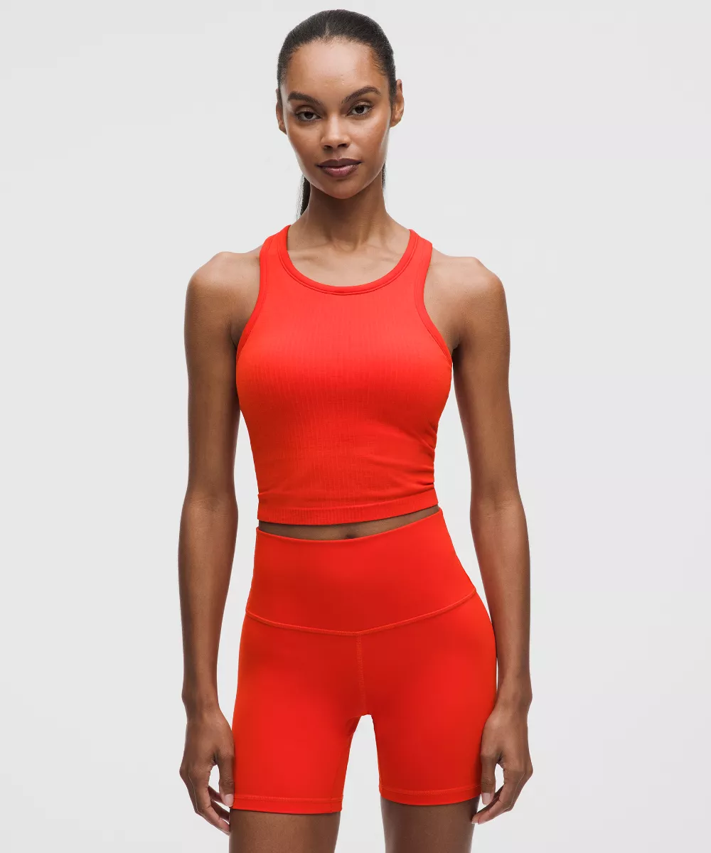 Ebb to Street Cropped Racerback Tank Top