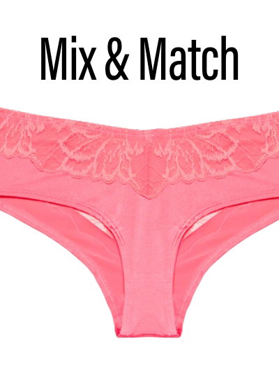 Diva Cheeky with Lush Lace in Lemonade Pink
