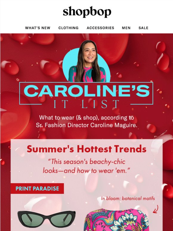 Caroline's summer It list