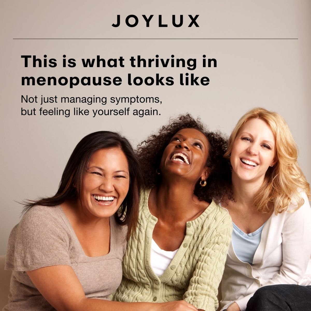 This is what thriving in menopause looks like. Not just getting through it, but feeling like yourself again.