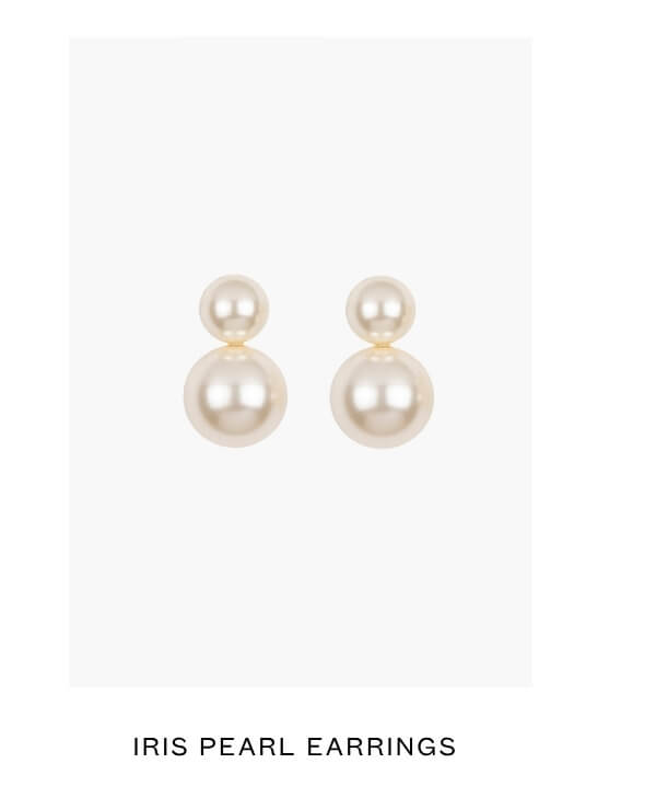 Iris pearl earrings