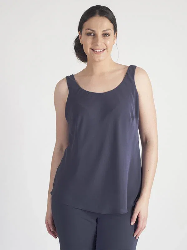 Image of RESTOCKED - Pewter Chiffon Camisole