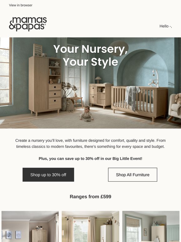 Create your perfect nursery 🤍