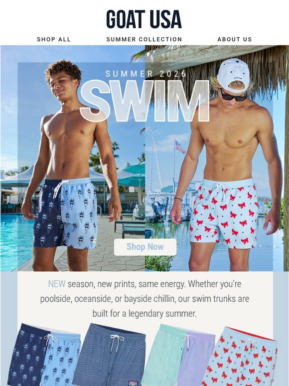 Style Him in New Summer Swim!